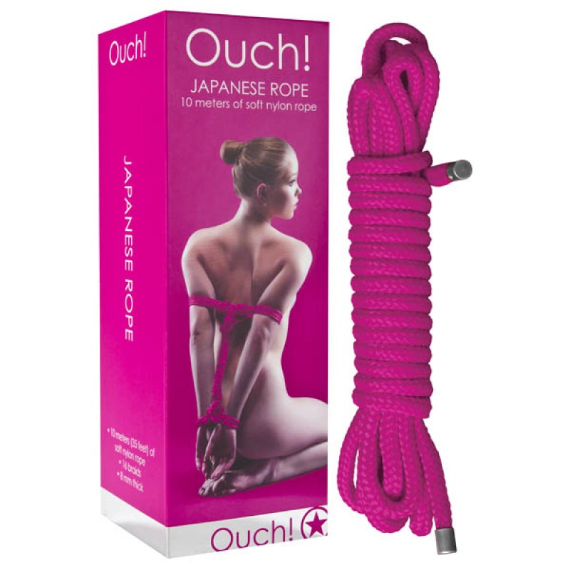 Ouch! Japanese Soft Nylon Rope 10 Metres - Pink